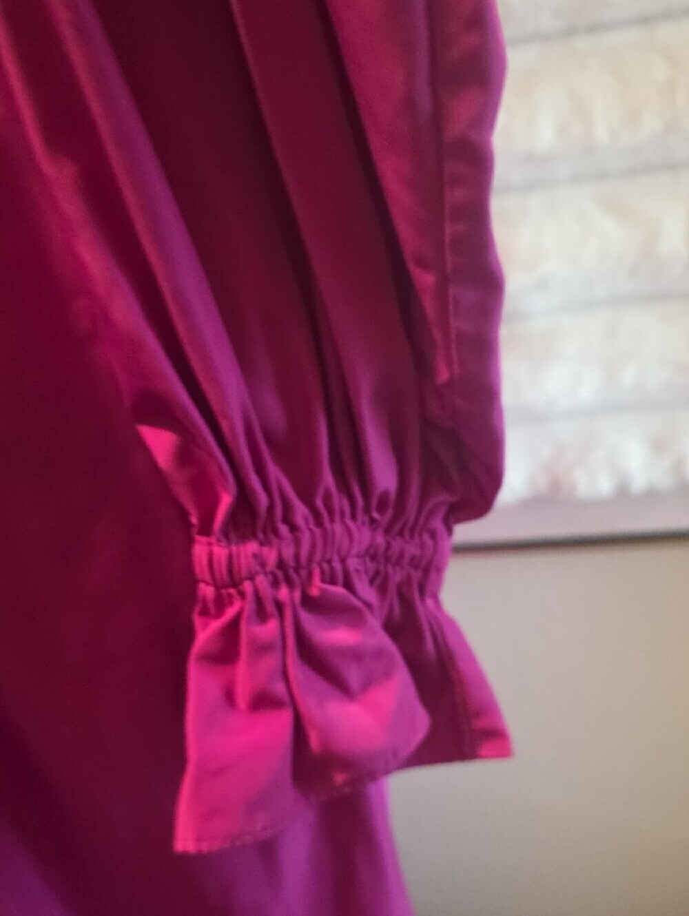 Self-Portrait Fuchsia Off-Shoulder Long Sleeve Maxi Dress - Picture 4 of 12